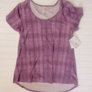 New with Tags S Short Sleeve Classic T Lularoe. Light and Dark Purple Tee Shirt